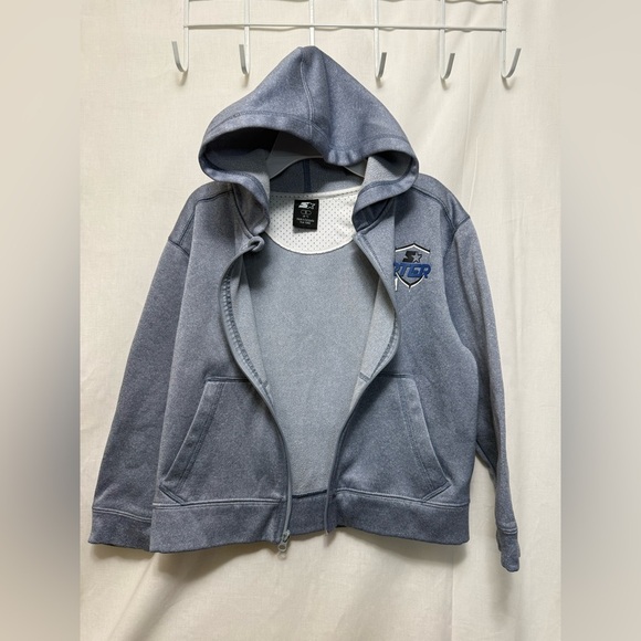 STARTER Kids Blue-Gray Zip-Up Hoodie (Youth 6-7) 0125 - Picture 3 of 11